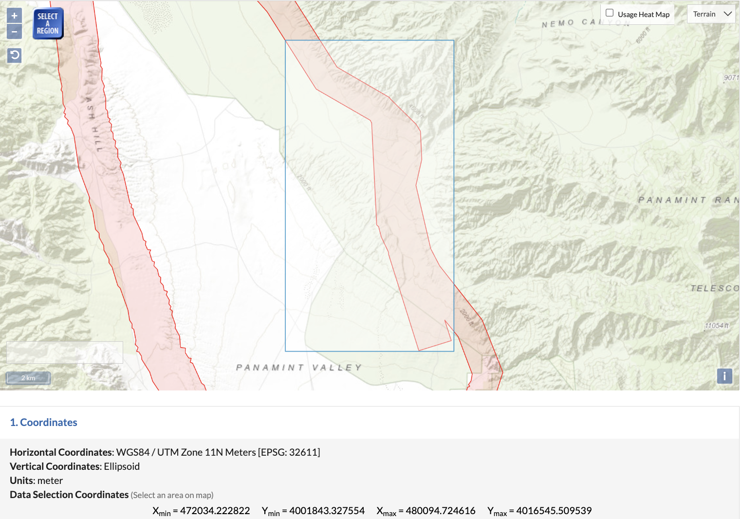Panamint Valley study area